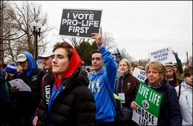 Cardinal Sean O’Malley and Boston pilgrims take part in the annual March for Life in Washington, D.C., Jan. 24, 2020.
Pilot photo/ Gregory L. Tracy