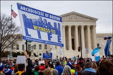 Cardinal Sean O’Malley and Boston pilgrims take part in the annual March for Life in Washington, D.C., Jan. 24, 2020.
Pilot photo/ Gregory L. Tracy