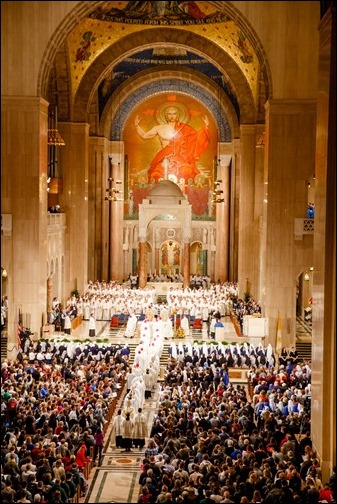 Opening Mass of the Vigil for Life at the National Shrine of the Basilica of the Immaculate Conception, Jan. 23, 2020.
Pilot photo/ Gregory L. Tracy