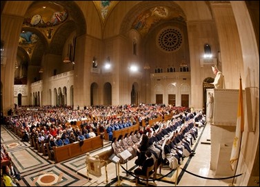 Opening Mass of the Vigil for Life at the Basilica Shrine of the Immaculate Conception in Washington, D.C., Jan. 23, 2020.
Pilot photo/ Gregory L. Tracy 
