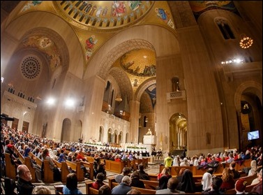 Opening Mass of the Vigil for Life at the Basilica Shrine of the Immaculate Conception in Washington, D.C., Jan. 23, 2020.
Pilot photo/ Gregory L. Tracy 
