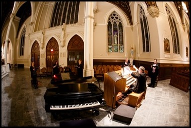 Cardinal Sean P. O’Malley celebrates the Easter Vigil at the Cathedral of the Holy Cross, April 12, 2020.
Pilot photo/ Gregory L. Tracy 