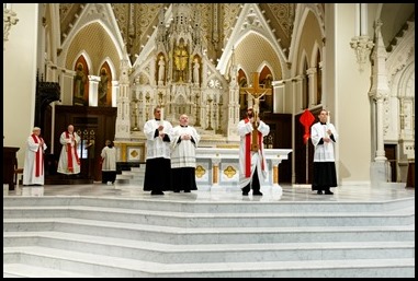 Cardinal Sean O’Malley celebrates Good Friday at the Cathedral of the Holy Cross, April 10, 2020.
Phot by Gregory L. Tracy, The Pilot