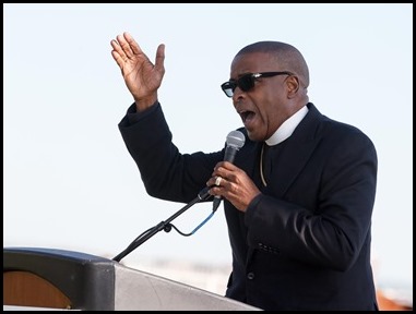 Cardinal Sean P. O’Malley celebrates a Mass for racial justice and healing at Castle Island in South Boston, June 13, 2020.
Pilot photo/ Gregory L. Tracy 