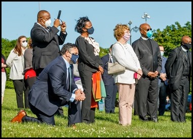 Cardinal Sean P. O’Malley celebrates a Mass for racial justice and healing at Castle Island in South Boston, June 13, 2020.
Pilot photo/ Gregory L. Tracy 