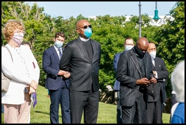 Cardinal Sean P. O’Malley celebrates a Mass for racial justice and healing at Castle Island in South Boston, June 13, 2020.
Pilot photo/ Gregory L. Tracy 