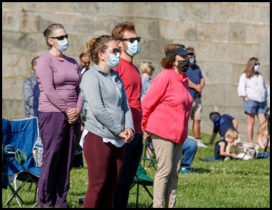 Cardinal Sean P. O’Malley celebrates a Mass for racial justice and healing at Castle Island in South Boston, June 13, 2020.
Pilot photo/ Gregory L. Tracy 