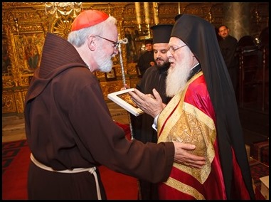 Cardinal Sean O’Malley and Greek Orthodox Metropolitan Methodios of Boston lead an ecumenical pilgrimage to Istanbul, Turkey in September 2007.
Pilot photo/ Gregory L. Tracy 