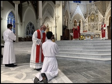 Alejandro receives chalice