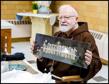 Cardinal Sean P. O’Malley celebrates a Mass to mark his 50th anniversary of priestly ordination Aug. 29, 2020 at St. Clare Monastery in Jamaica Plain.
Pilot photo/ Gregory L. Tracy