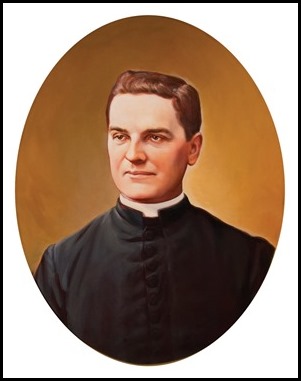 Father McGivney portrait by Chas Fagen, 2016