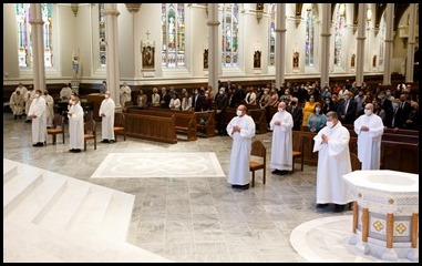 Ordination Mass of permanent deacons celebrated Oct. 3, 2020 at the Cathedral of the Holy Cross.
Pilot photo/ Gregory L. Tracy 