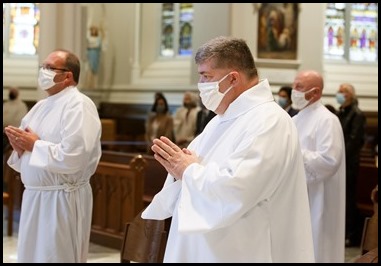 Ordination Mass of permanent deacons celebrated Oct. 3, 2020 at the Cathedral of the Holy Cross.
Pilot photo/ Gregory L. Tracy 