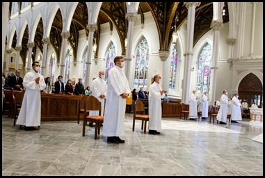 Ordination Mass of permanent deacons celebrated Oct. 3, 2020 at the Cathedral of the Holy Cross.
Pilot photo/ Gregory L. Tracy 