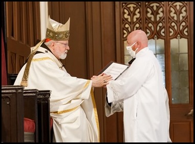 Ordination Mass of permanent deacons celebrated Oct. 3, 2020 at the Cathedral of the Holy Cross.
Pilot photo/ Gregory L. Tracy 