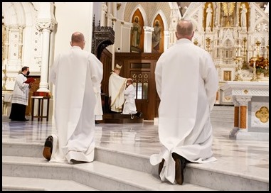 Ordination Mass of permanent deacons celebrated Oct. 3, 2020 at the Cathedral of the Holy Cross.
Pilot photo/ Gregory L. Tracy 