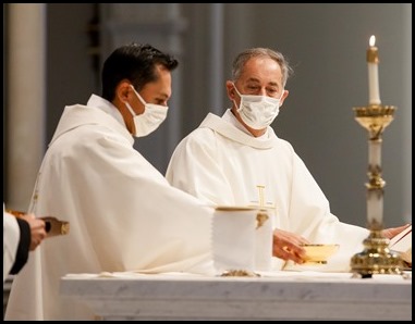 Ordination Mass of permanent deacons celebrated Oct. 3, 2020 at the Cathedral of the Holy Cross.
Pilot photo/ Gregory L. Tracy 