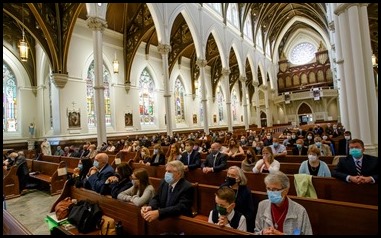 Ordination Mass of permanent deacons celebrated Oct. 3, 2020 at the Cathedral of the Holy Cross.
Pilot photo/ Gregory L. Tracy 