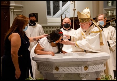 Cardinal O’Malley celebrates the Easter Vigil at the Cathedral of the Holy Cross April 3, 2021.
Pilot photo/ Jacqueline Tetrault 