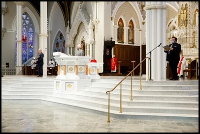 Cardinal Seán P. O’Malley presides at the Celebration of the Lord's Passion on Good Friday, April 2, 2021 at the Cathedral of the Holy Cross.
Pilot photo/ Gregory L. Tracy 