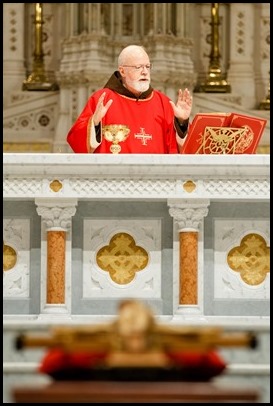 Cardinal Seán P. O’Malley presides at the Celebration of the Lord's Passion on Good Friday, April 2, 2021 at the Cathedral of the Holy Cross.
Pilot photo/ Gregory L. Tracy 