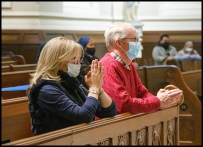 Cardinal Seán P. O’Malley celebrates the Holy Thursday Mass of the Lord’s Supper at the Cathedral of the Holy Cross April 1, 2021.
Pilot photo/ Jacqueline Tetrault