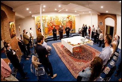 Blessing of the icon of the Dormition of Mary at Our Lady of the Assumption Parish, East Boston, May 12, 2021.
Pilot photo/ Gregory L. Tracy 