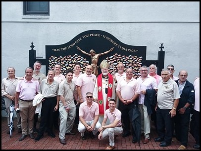 St. Anthony Society members and the Cardinal