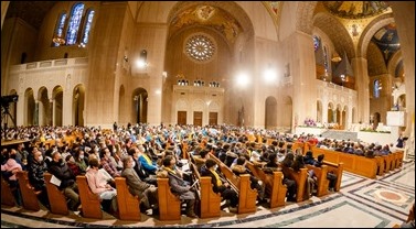 The closing Mass of the Prayer Vigil for Life, Jan. 21, 2022 at the National Basilica of the Shrine of the Immaculate Conception in Washington, D.C. Pilot photo/ Gregory L. Tracy