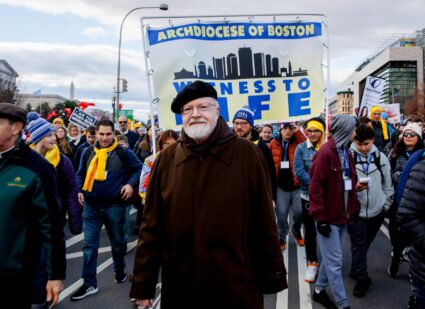 Cardinal Seán P. O’Malley participates in the 2023 March for Life in Washington, D.C. Pilot photo/ Gregory L. Tracy