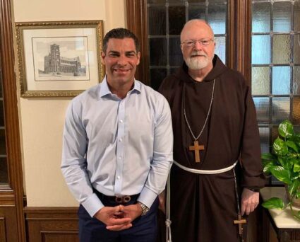 Miami Mayor Francis Suarez and Cardinal Sean O'Malley