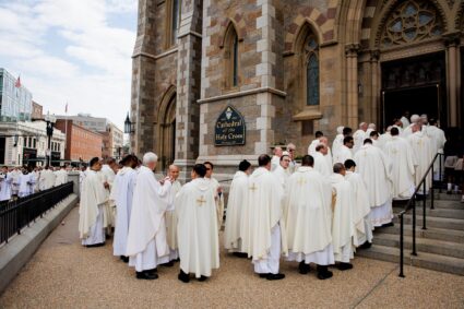 The 2023 Chrism Mass celebrated by Cardinal Seán O’Malley at the Cathedral of the Holy Cross on April 4. Photo by Gregory L. Tracy, the Pilot