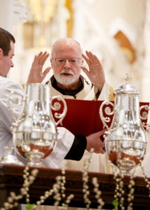 The 2023 Chrism Mass celebrated by Cardinal Seán O’Malley at the Cathedral of the Holy Cross on April 4. Photo by Gregory L. Tracy, the Pilot