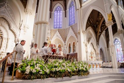 The 2023 Chrism Mass celebrated by Cardinal Seán O’Malley at the Cathedral of the Holy Cross on April 4. Photo by Gregory L. Tracy, the Pilot