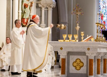 The 2023 Chrism Mass celebrated by Cardinal Seán O’Malley at the Cathedral of the Holy Cross on April 4. Photo by Gregory L. Tracy, the Pilot