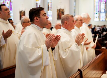 The 2023 Chrism Mass celebrated by Cardinal Seán O’Malley at the Cathedral of the Holy Cross on April 4. Photo by Gregory L. Tracy, the Pilot