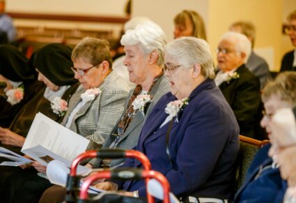 Cardinal Seán P. O’Malley celebrates a Jubilee Mass for the religious sisters at the Archdiocese of Boston’s Pastoral Center on Nov. 4, 2023.
Pilot photo/ Gregory L. Tracy