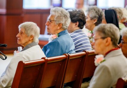 Cardinal Seán P. O’Malley celebrates a Jubilee Mass for the religious sisters at the Archdiocese of Boston’s Pastoral Center on Nov. 4, 2023.
Pilot photo/ Gregory L. Tracy