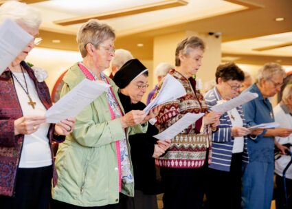 Cardinal Seán P. O’Malley celebrates a Jubilee Mass for the religious sisters at the Archdiocese of Boston’s Pastoral Center on Nov. 4, 2023.
Pilot photo/ Gregory L. Tracy