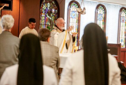 Cardinal Seán P. O’Malley celebrates a Jubilee Mass for the religious sisters at the Archdiocese of Boston’s Pastoral Center on Nov. 4, 2023.
Pilot photo/ Gregory L. Tracy